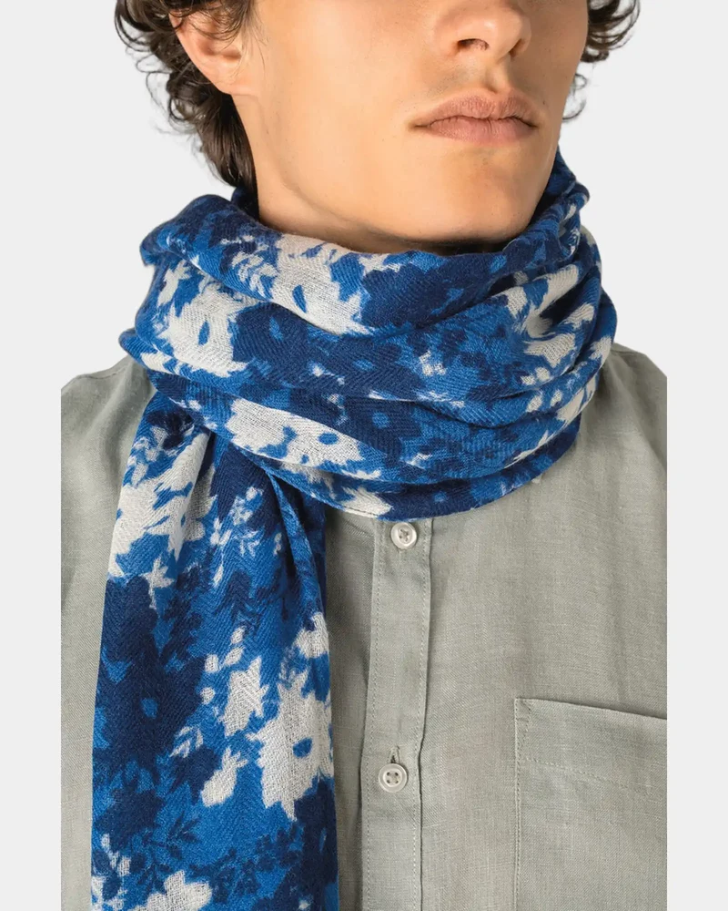 Schal Wolle Blumendruck unisex zum Personalisieren