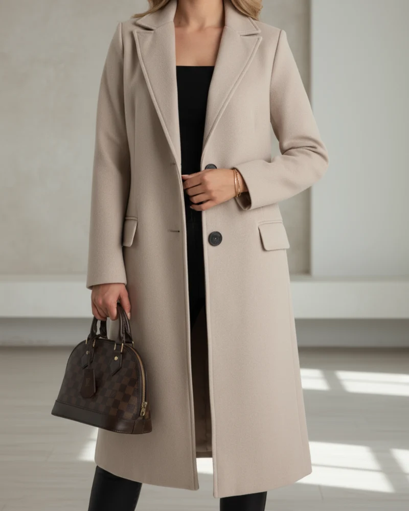 Eliza | Comfortable Longline Trench Coat For Timeless Everyday Style