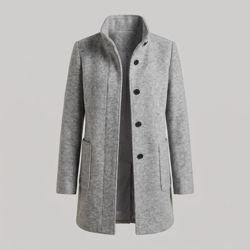 Charlotte | Refined Long Wool Trench Coat For Effortless Elegance