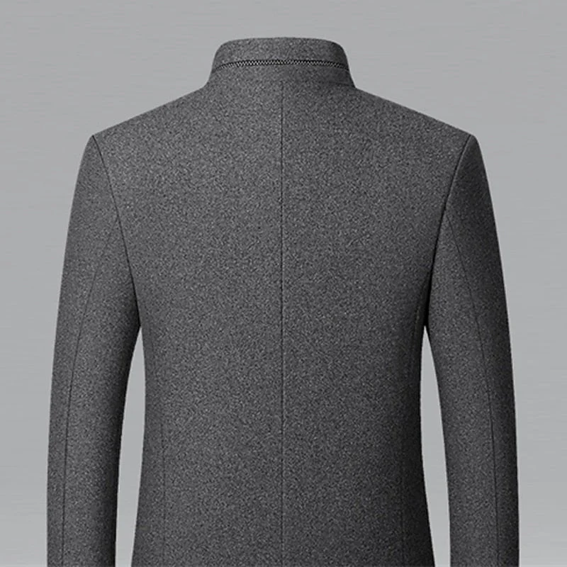 Henry | Elegant Stand-Collar Trench Coat