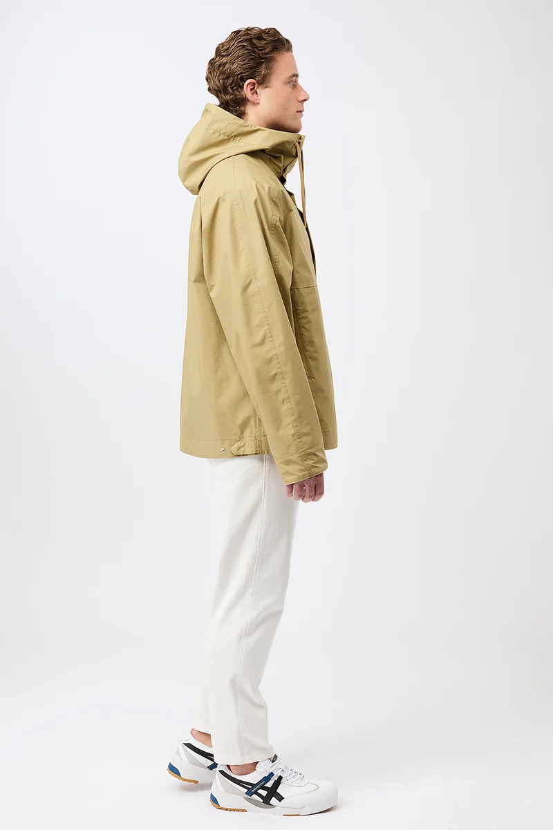 Kapuzenjacke mit verdeckter Knopfleiste (Breeze)
