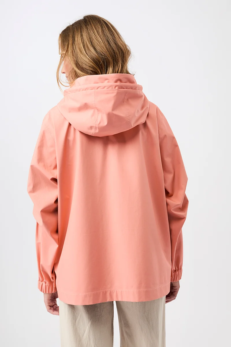 Kapuzenjacke mit Falten am Arm (Frangipani)