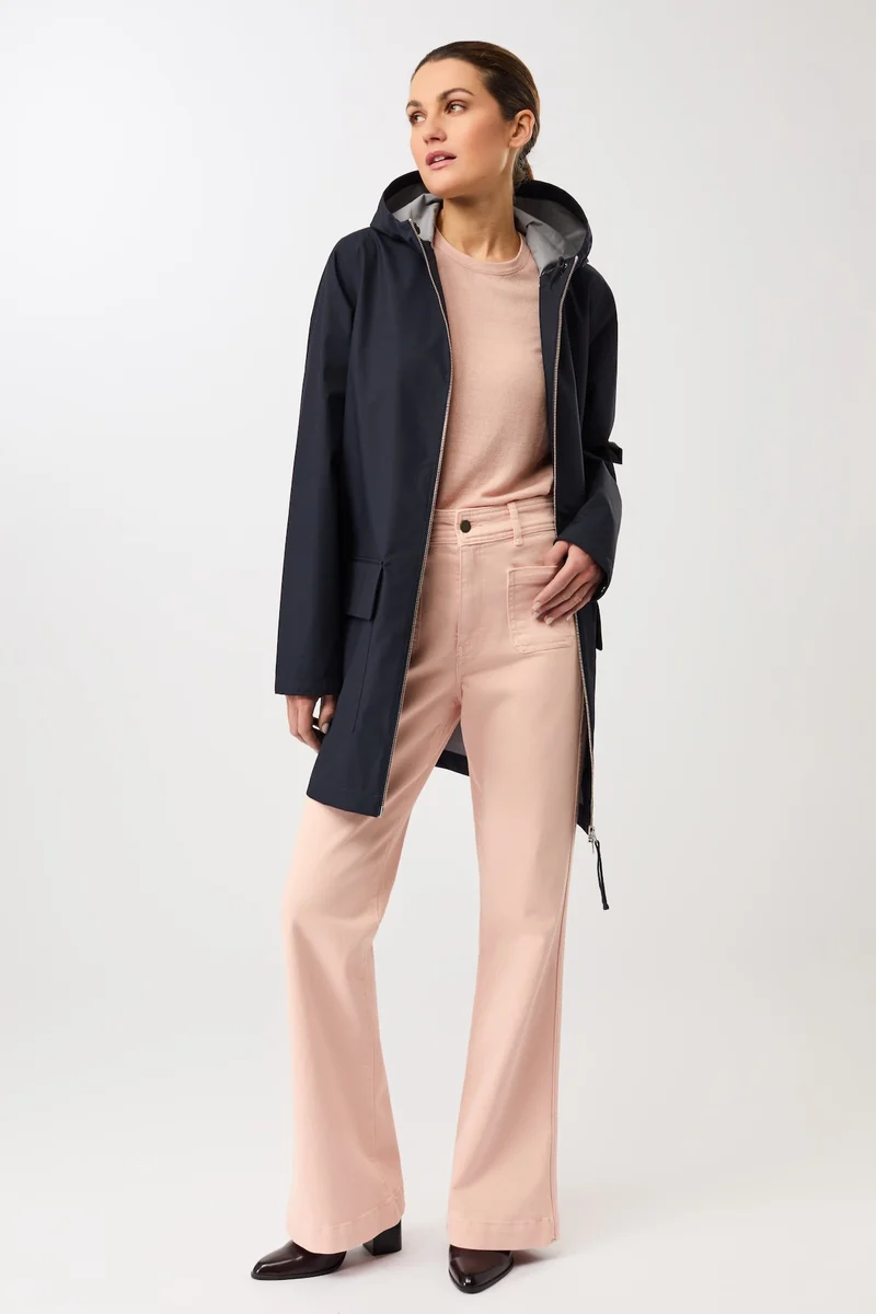 Bestseller Regenjacke aus Bio-Baumwolle (Navy)