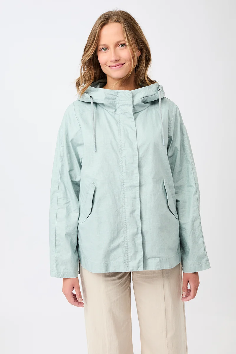 Outdoorjacke aus beschichtetem Leinen (Flow)