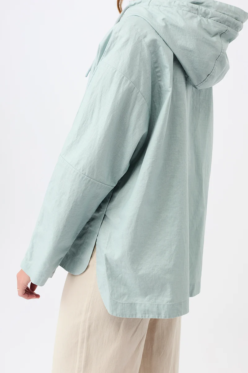 Outdoorjacke aus beschichtetem Leinen (Flow)