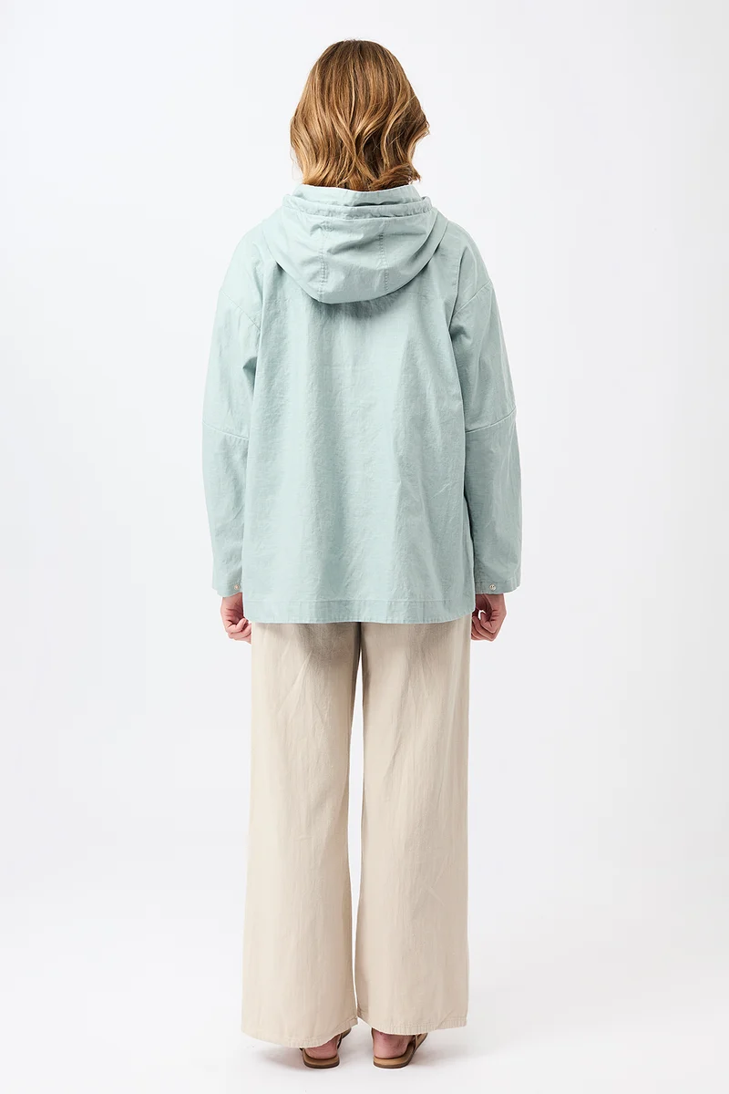 Outdoorjacke aus beschichtetem Leinen (Flow)