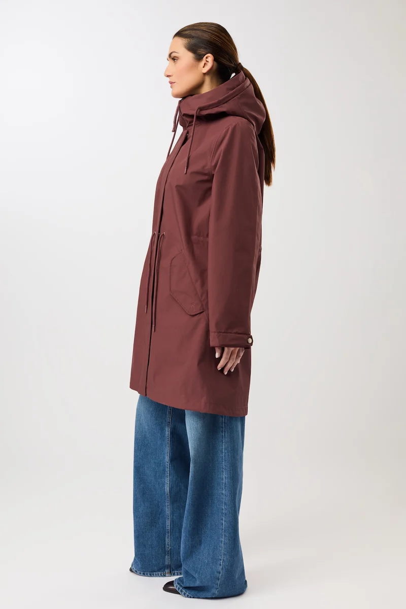 Langer Parka mit Leistentasche (Rubywood)