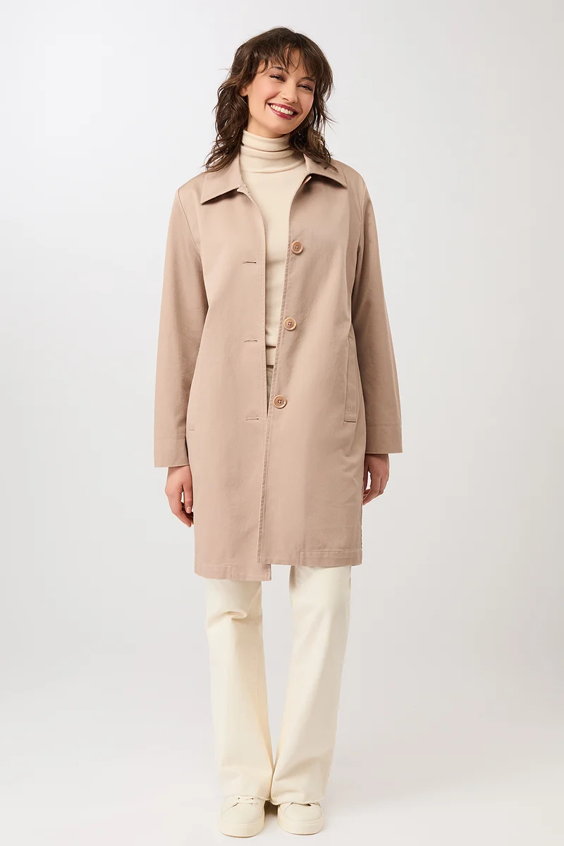Kurzmantel aus Bio-Baumwolle (Blush)