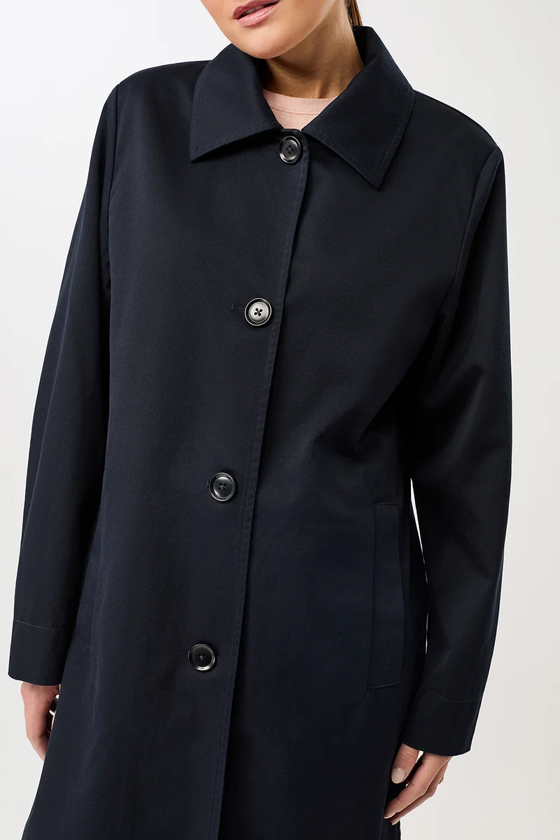 Kurzmantel aus Bio-Baumwolle (Navy)