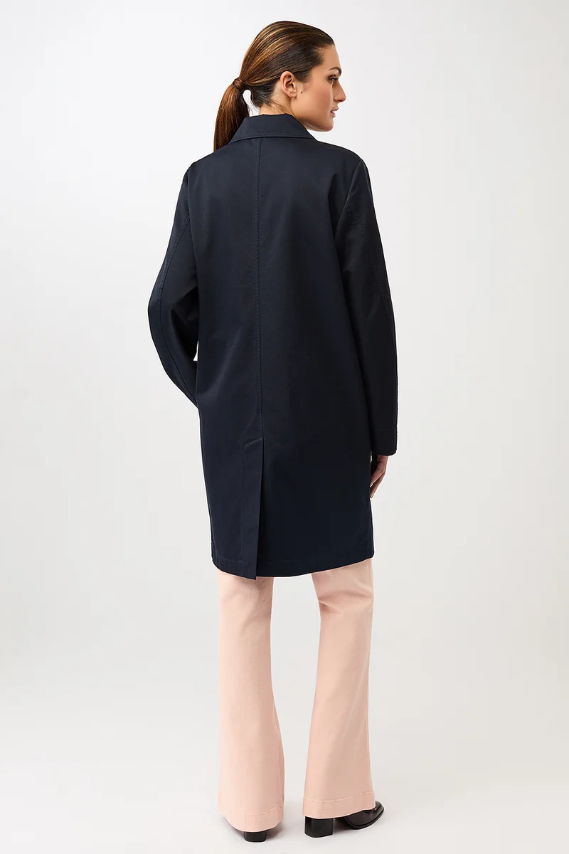 Kurzmantel aus Bio-Baumwolle (Navy)