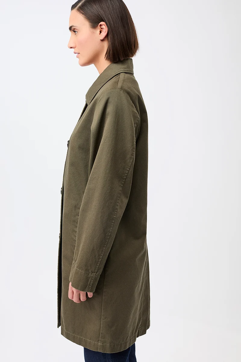 Kurzmantel aus Bio-Baumwolle (Stone Moss)
