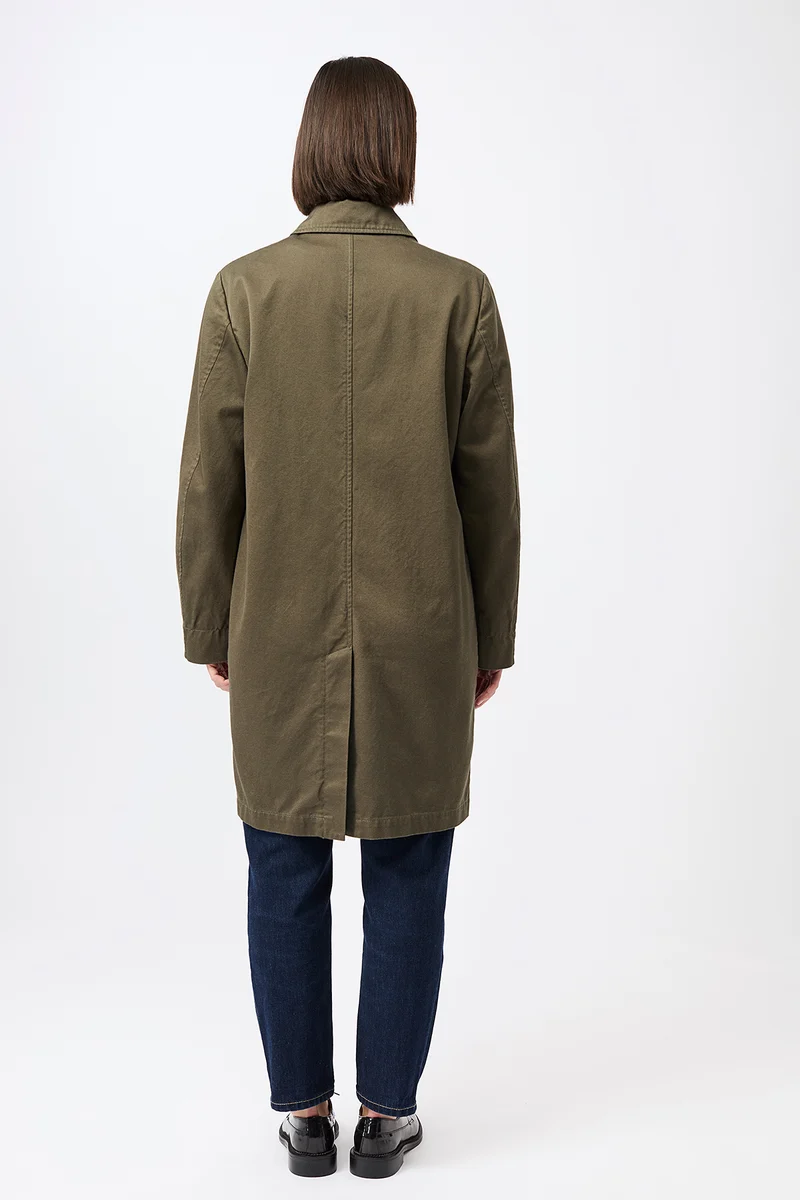 Kurzmantel aus Bio-Baumwolle (Stone Moss)