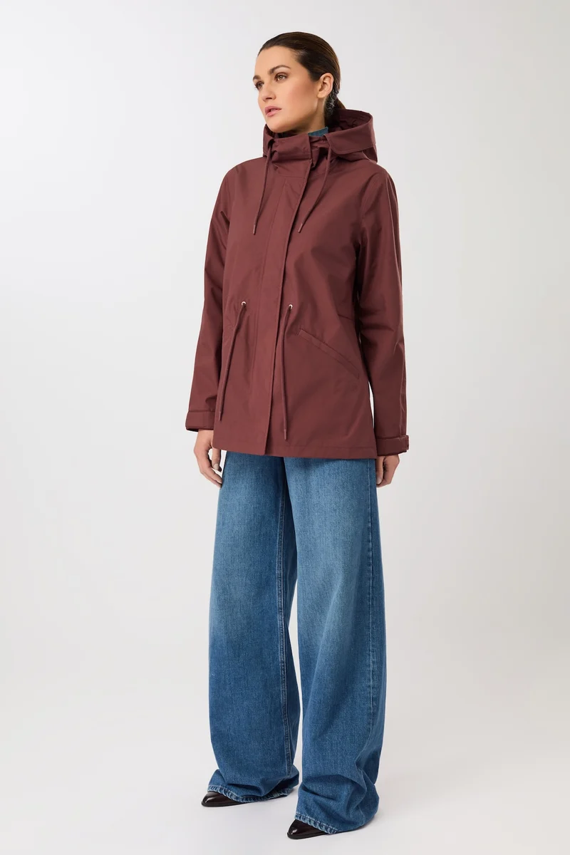 Kurzer Regenparka aus Bio-Baumwolle (Rubywood)