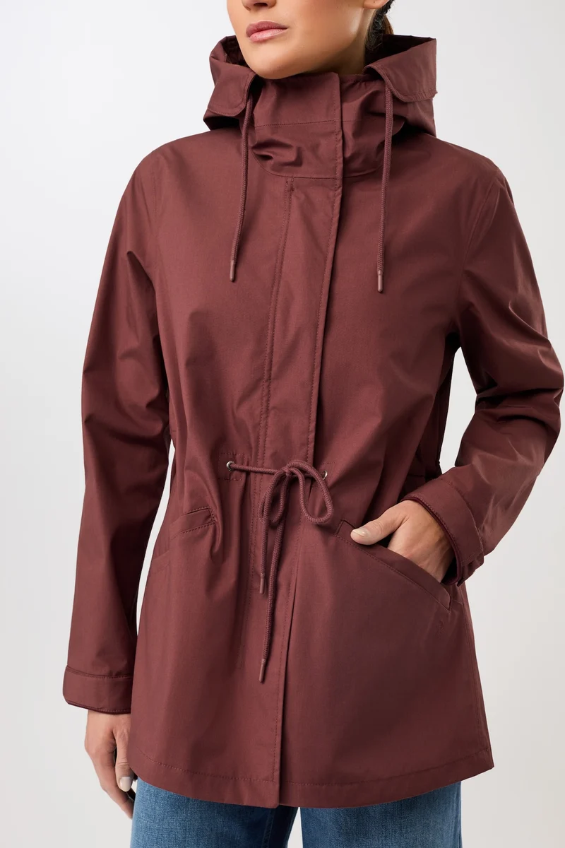 Kurzer Regenparka aus Bio-Baumwolle (Rubywood)