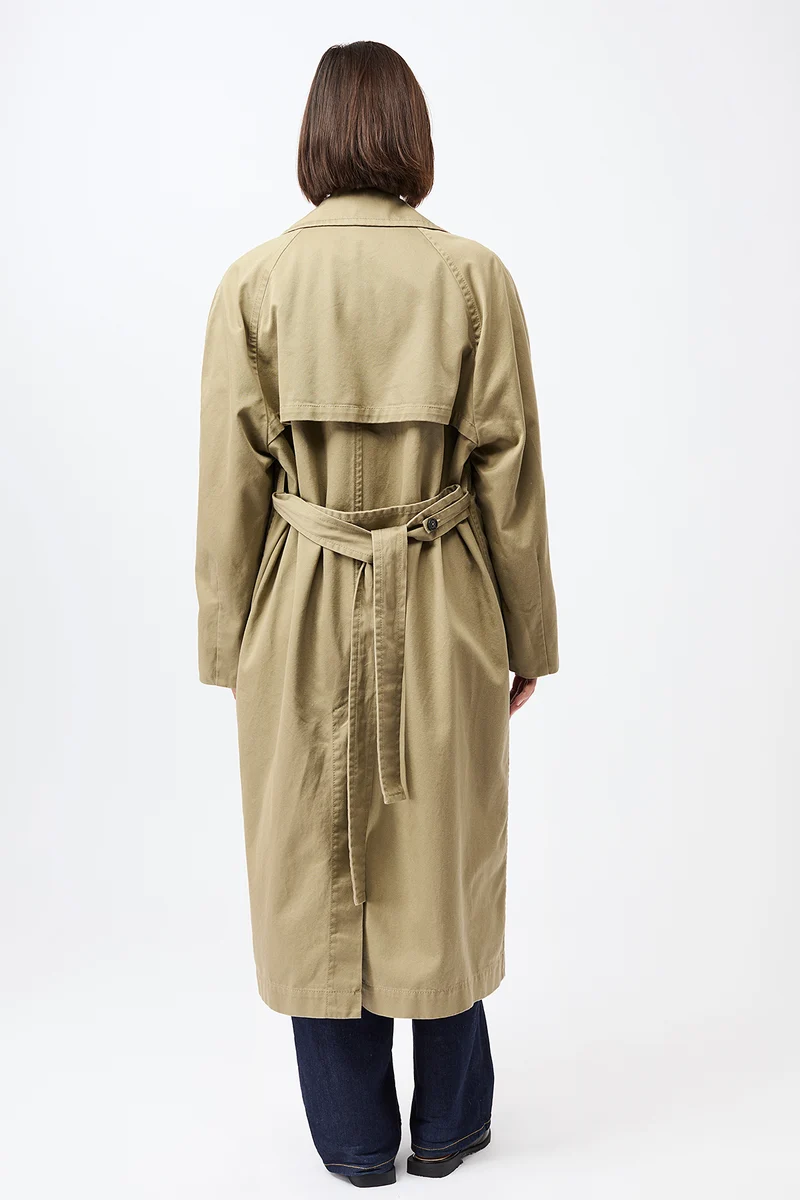 Klassischer Trenchcoat aus Bio-Baumwolle (Breeze)