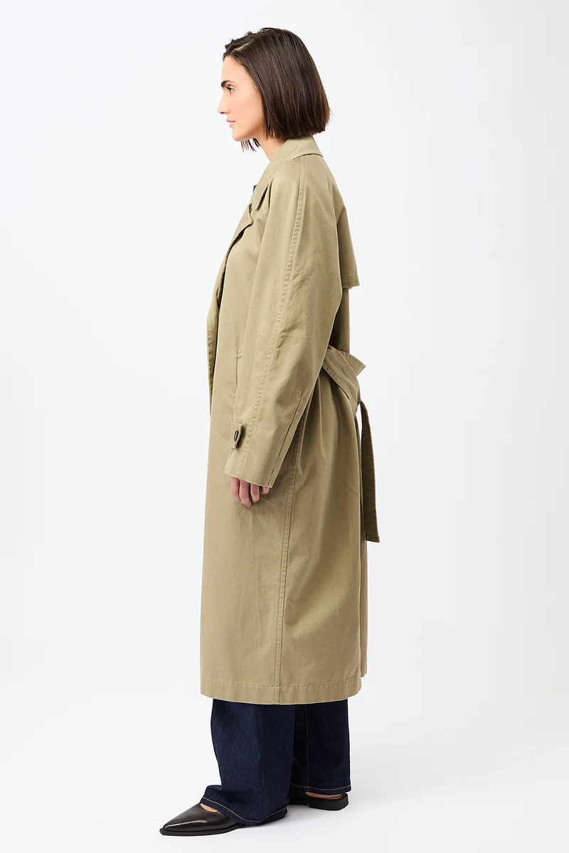 Klassischer Trenchcoat aus Bio-Baumwolle (Breeze)