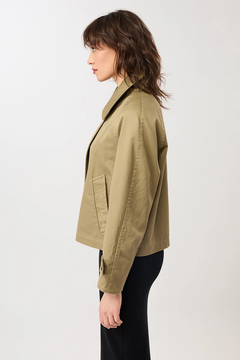 Kurze Trenchjacke aus Bio-Baumwolle (Breeze)