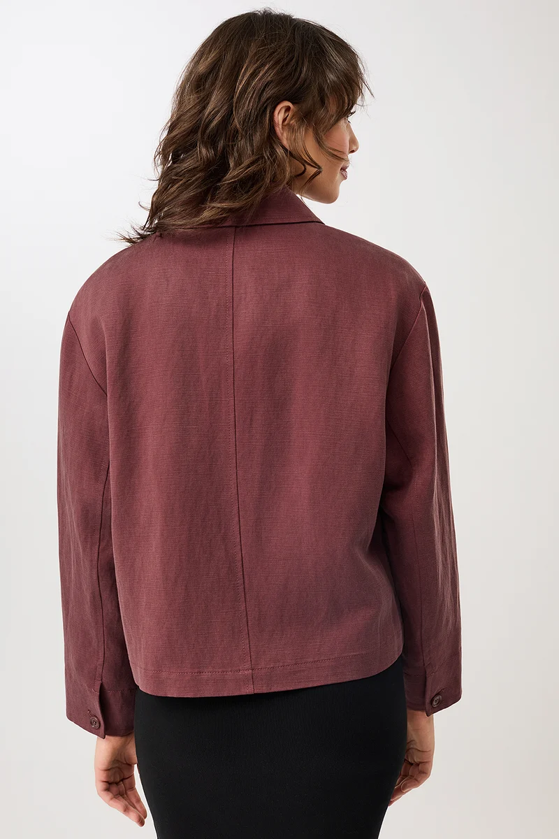 Kurze Jacke aus Tencel® (Rubywood)