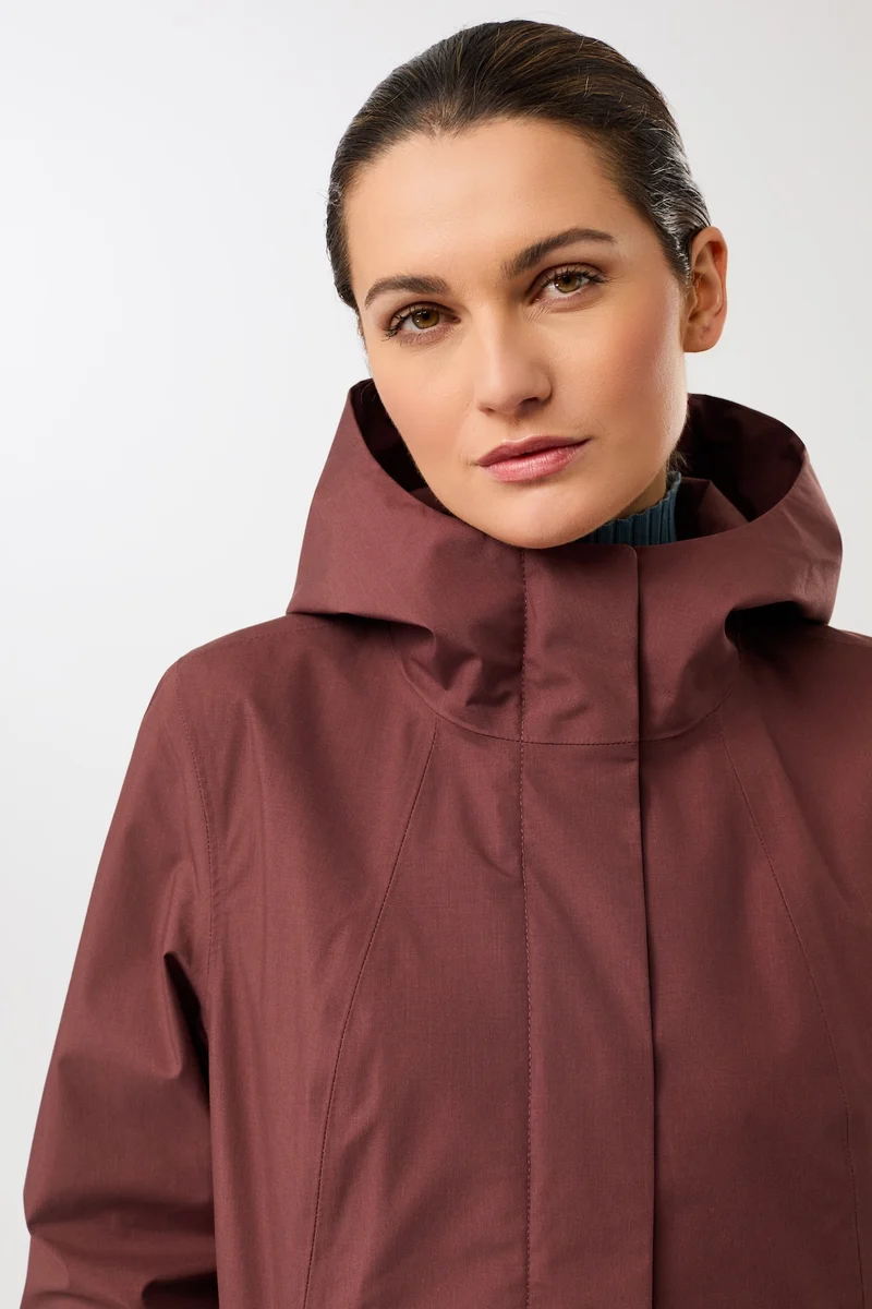 Schmaler Regenparka mit verdecktem Reissverschluß (Rubywood)