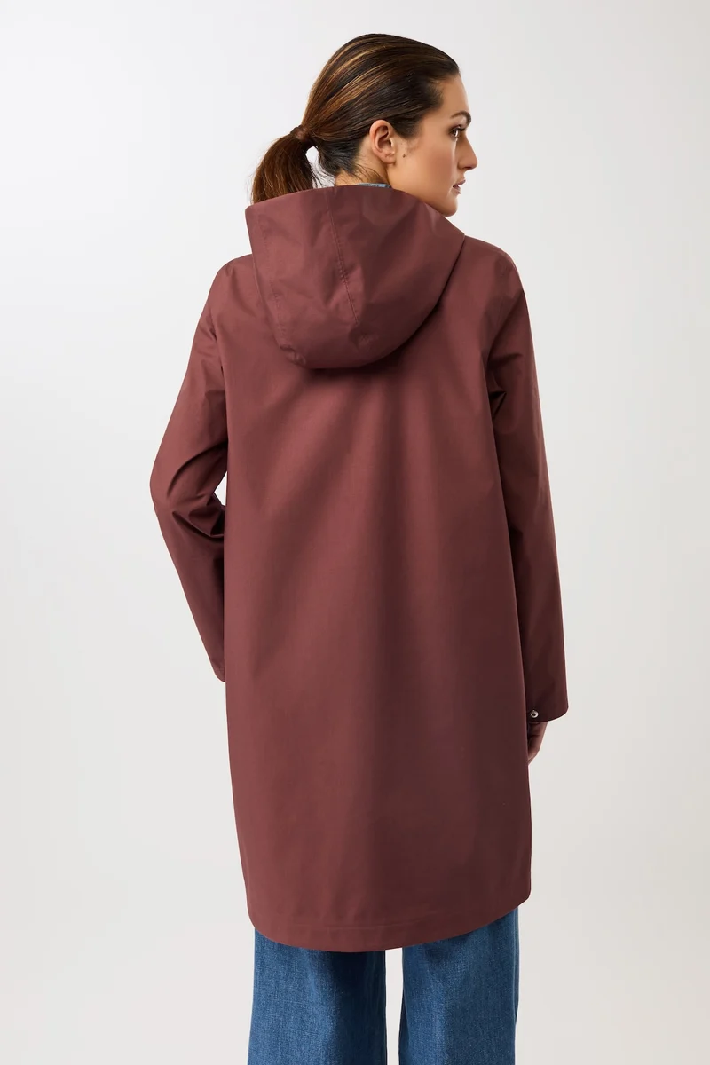 Schmaler Regenparka mit verdecktem Reissverschluß (Rubywood)