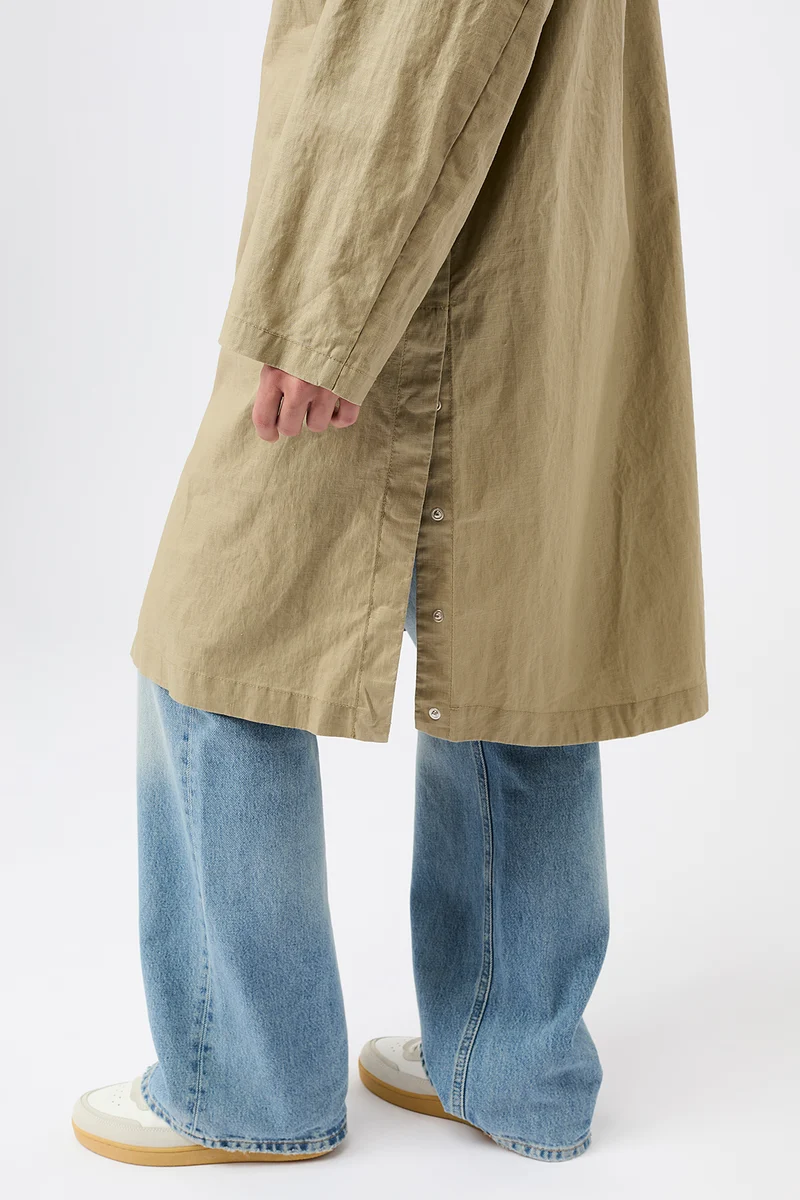Langer Parka mit seitlichen Druckknöpfen (Breeze)