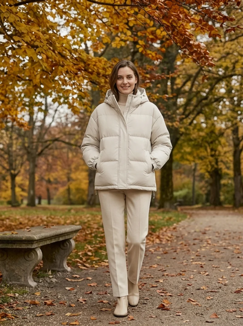 Julia | Relaxed And Cozy Hooded Puffer Jacket