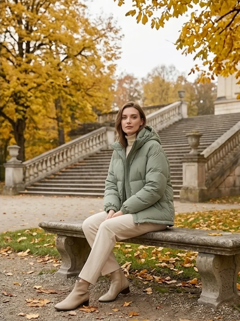 Julia | Relaxed And Cozy Hooded Puffer Jacket