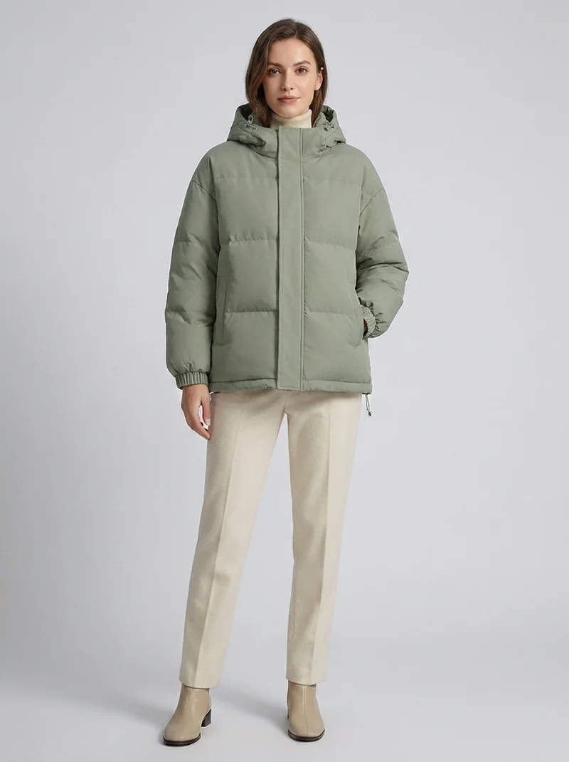Ellie | Relaxed Hooded Puffer Jacket for Women