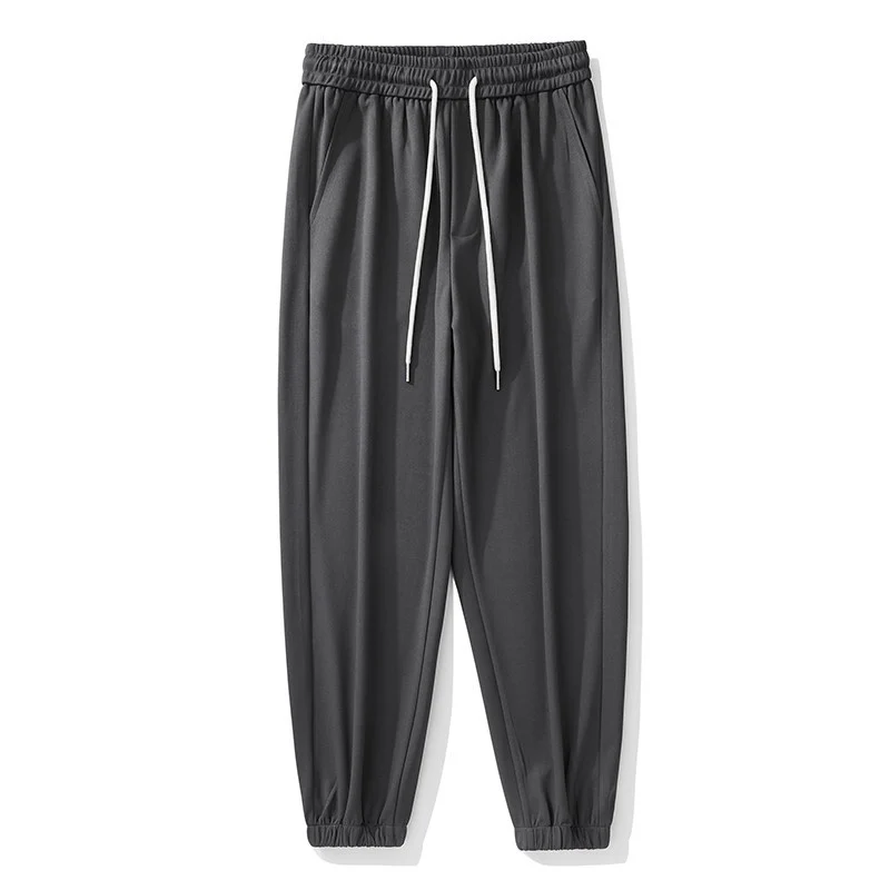 Herren Locker sitzende Sweatpants mit Elastikbund, Tunnelzug und Saumbündchen Drune