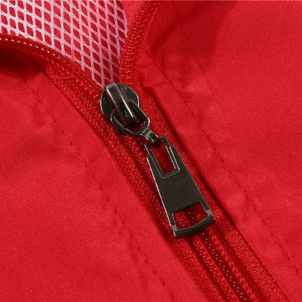 Herren Leichte Windjacke mit Mesh-Innenfutter, Stehkragen & elastischem Saum Drune