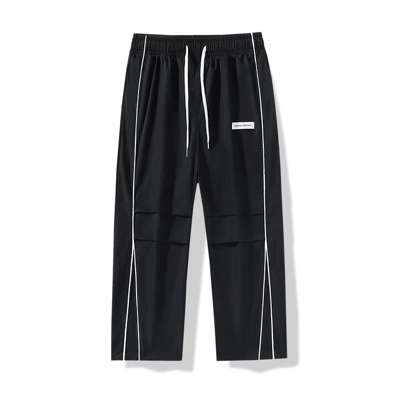 Herren Leichte Technical-Trackhose mit elastischem Bund, Knieabnähern & seitlicher Kontrastpaspel Drune