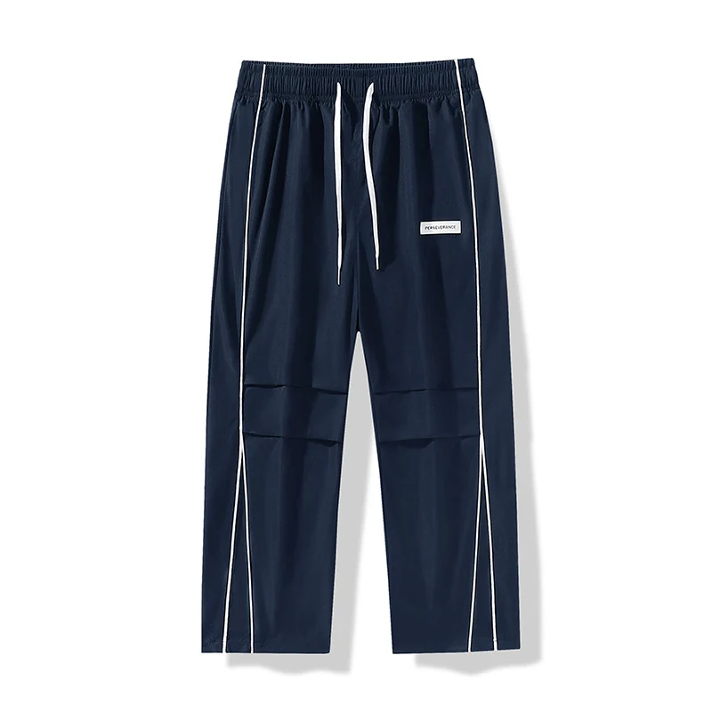 Herren Leichte Technical-Trackhose mit elastischem Bund, Knieabnähern & seitlicher Kontrastpaspel Drune
