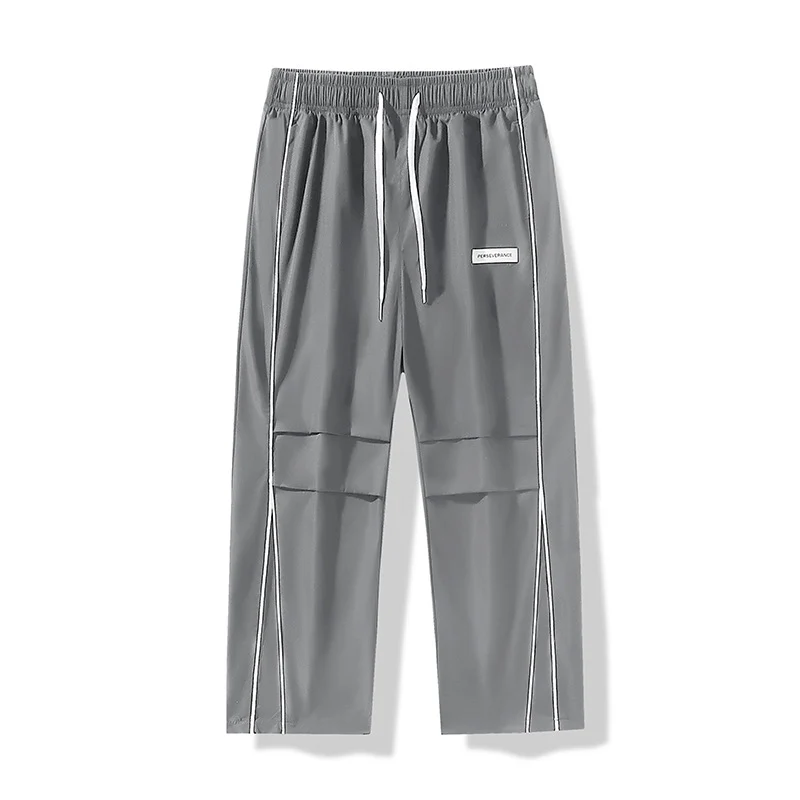 Herren Leichte Technical-Trackhose mit elastischem Bund, Knieabnähern & seitlicher Kontrastpaspel Drune