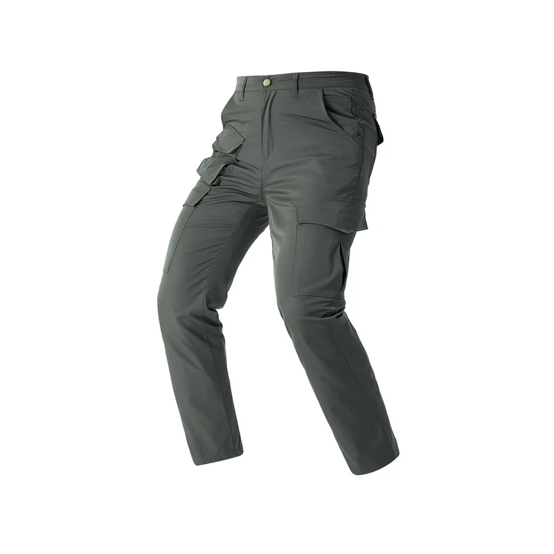 Herren Leichte Stretch-Cargohose mit mehrfachen Klappentaschen & tapered Schnitt Drune
