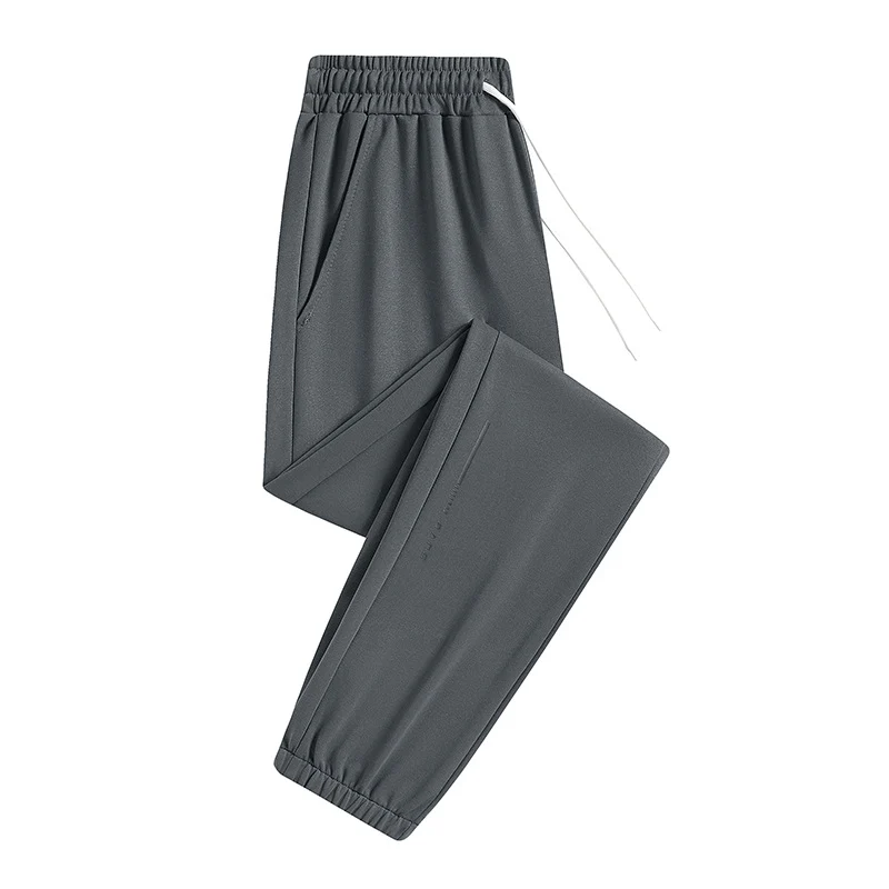 Herren Leichte atmungsaktive Tech-Jogginghose mit elastischem Bund, Kordelzug & Knöchelbündchen Drune