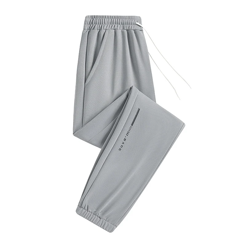 Herren Leichte atmungsaktive Tech-Jogginghose mit elastischem Bund, Kordelzug & Knöchelbündchen Drune
