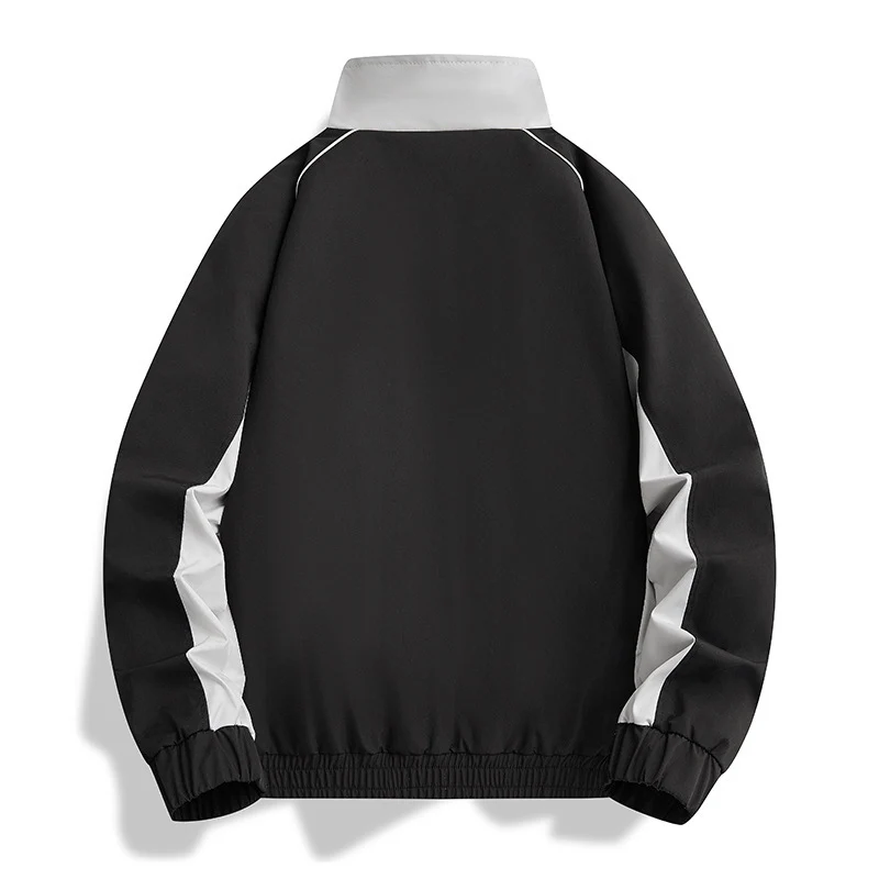 Herren Leichte Athletic-Softshell-Trainingsjacke mit Kontrastpaneelen, Stehkragen & elastischem Saum Drune