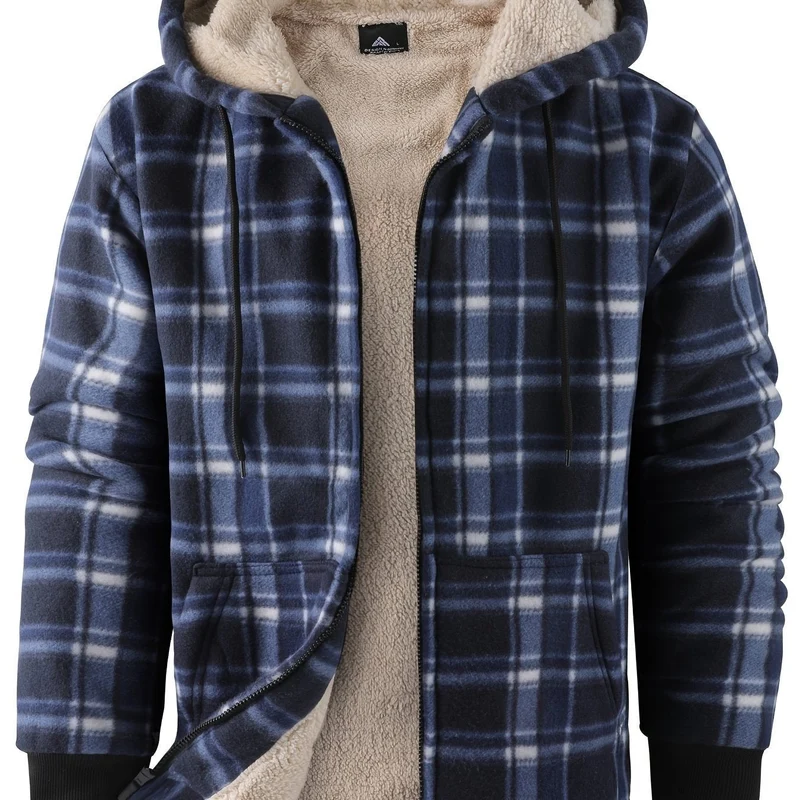 Tristan | Cozy And Rugged Lumberjack Zip-Up Hooded Jacket
