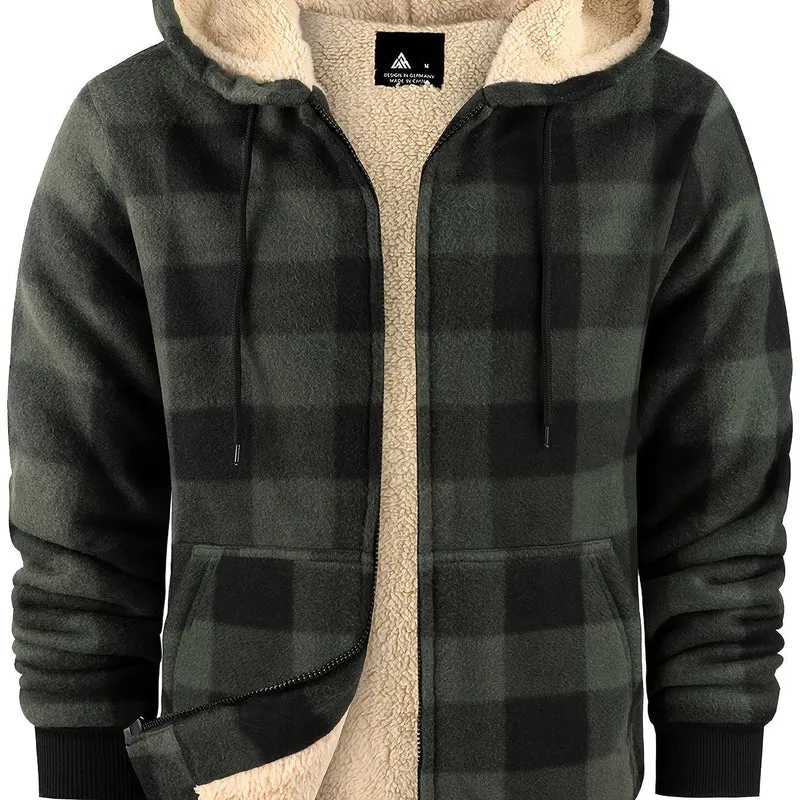 Tristan | Cozy And Rugged Lumberjack Zip-Up Hooded Jacket