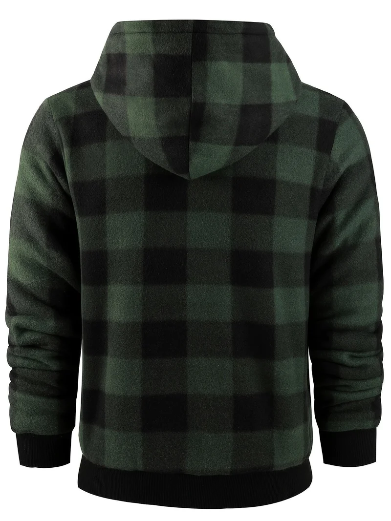 Tristan | Cozy And Rugged Lumberjack Zip-Up Hooded Jacket
