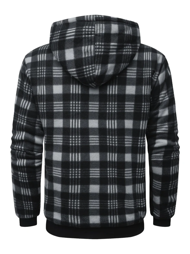 Tristan | Cozy And Rugged Lumberjack Zip-Up Hooded Jacket