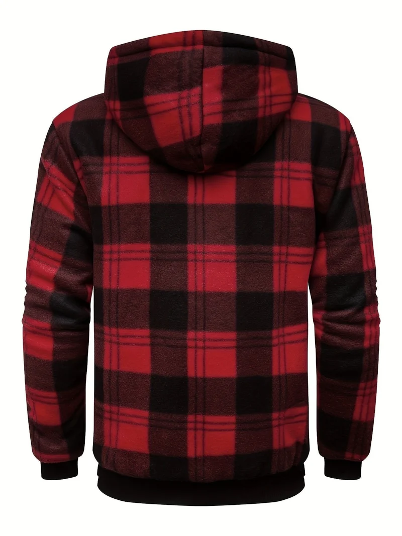 Tristan | Cozy And Rugged Lumberjack Zip-Up Hooded Jacket