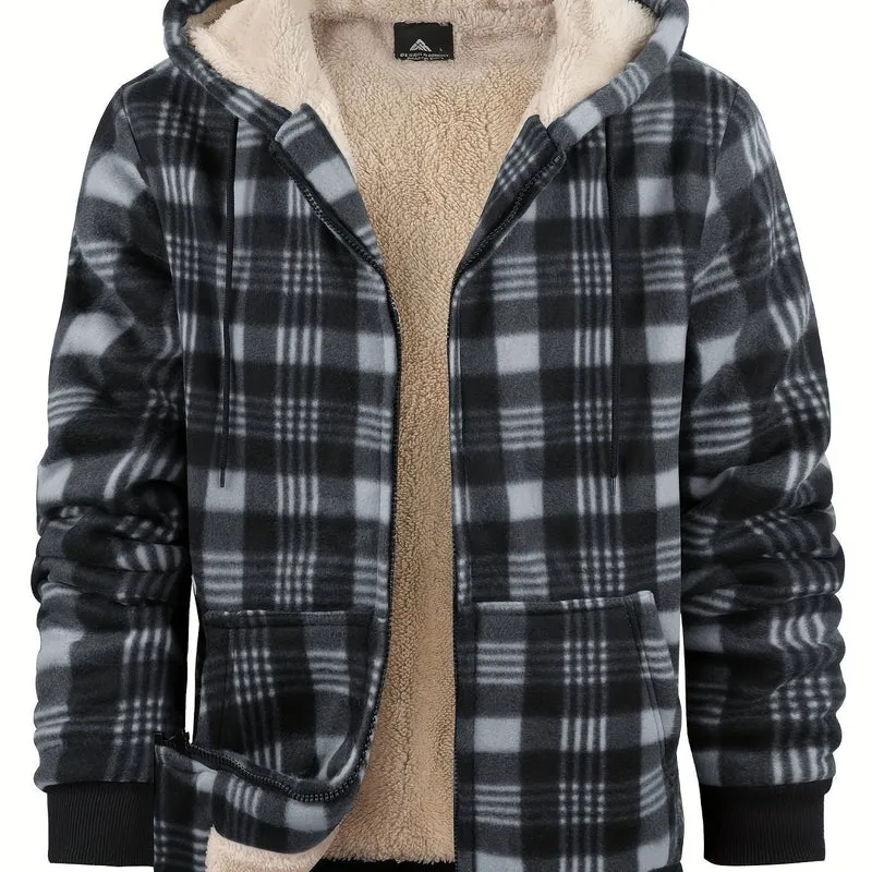 Tristan | Cozy And Rugged Lumberjack Zip-Up Hooded Jacket