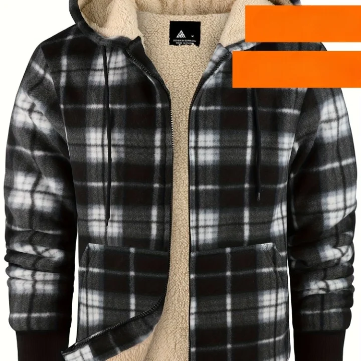 Tristan | Cozy And Rugged Lumberjack Zip-Up Hooded Jacket