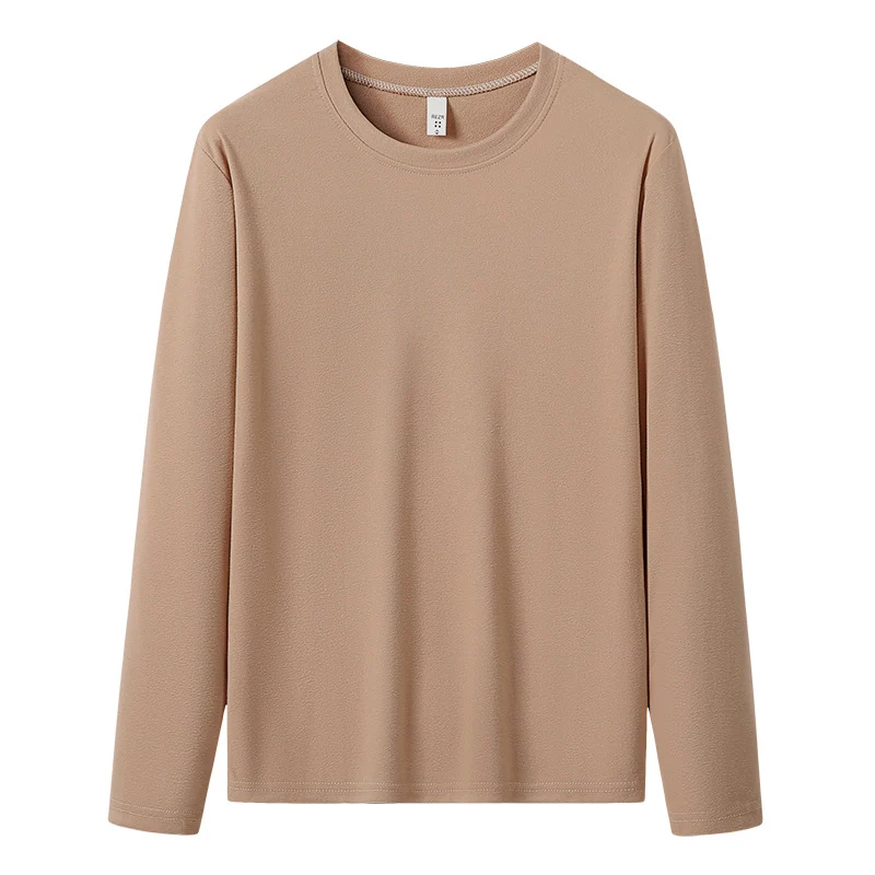 Herren Langärmeliges Rundhals-Basicsweatshirt aus weichem Baumwollmix Drune