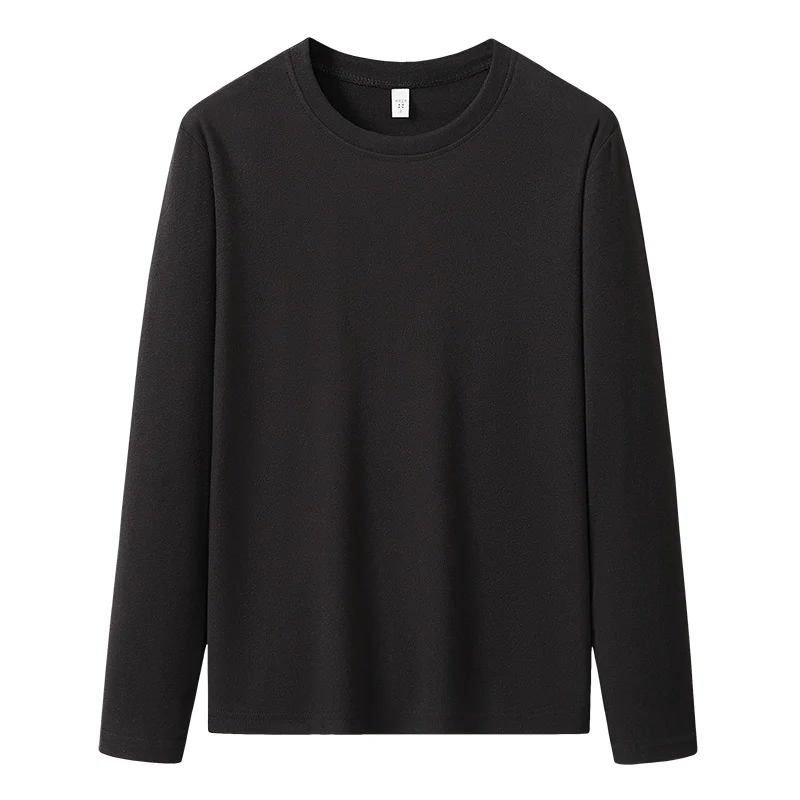 Herren Langärmeliges Rundhals-Basicsweatshirt aus weichem Baumwollmix Drune