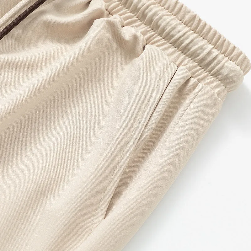 Herren Komfort-Jogginghose mit nachhaltigem Interlock-Stretch, verdeckten Eingrifftaschen & elastischen Knöchelbündchen Drune