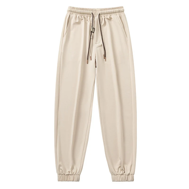 Herren Komfort-Jogginghose mit nachhaltigem Interlock-Stretch, verdeckten Eingrifftaschen & elastischen Knöchelbündchen Drune