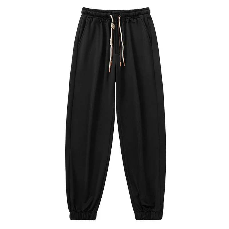 Herren Komfort-Jogginghose mit nachhaltigem Interlock-Stretch, verdeckten Eingrifftaschen & elastischen Knöchelbündchen Drune