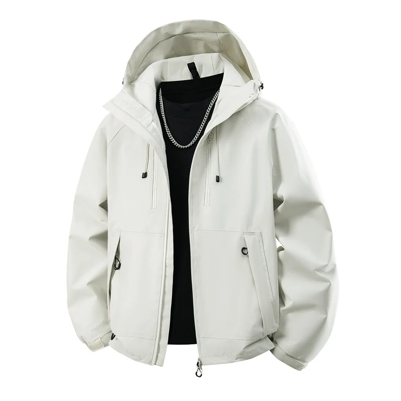 Herren Kapuzen-Softshelljacke mit wasserabweisender Membran, verstellbarer Kapuze & Utility‑Taschen Drune